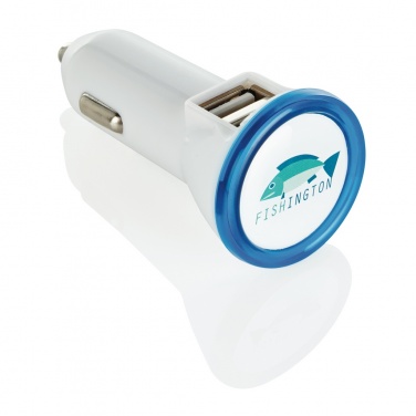 Logo trade corporate gifts picture of: Powerful dual port car charger