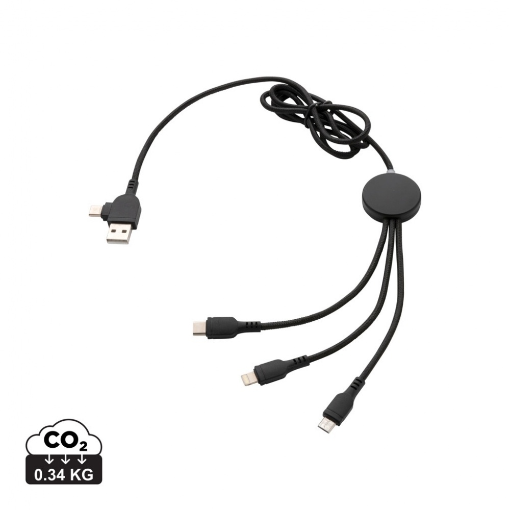 Logo trade promotional giveaways picture of: Light up logo 6-in-1 cable