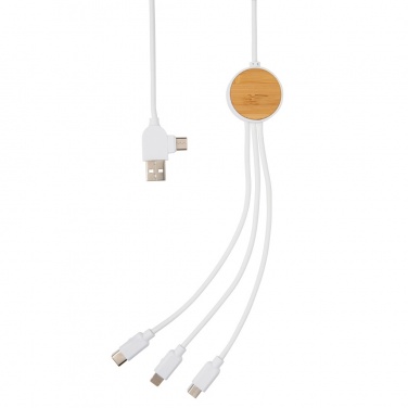 Logo trade promotional giveaway photo of: RCS recycled plastic Ontario 6-in-1 cable