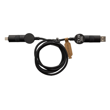 Logotrade advertising products photo of: Oakland RCS recycled plastic 6-in-1 fast charging 45W cable
