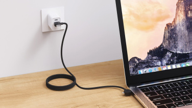 Logo trade promotional item photo of: Urban Vitamin Stockton 65W RCS RTPE/RPET magnetic cable