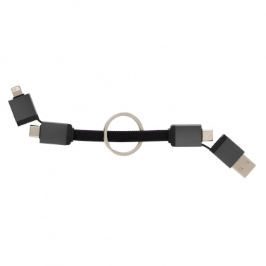 Logotrade promotional gift picture of: Terra recycled aluminum 4 in 1 60W fast charging cable