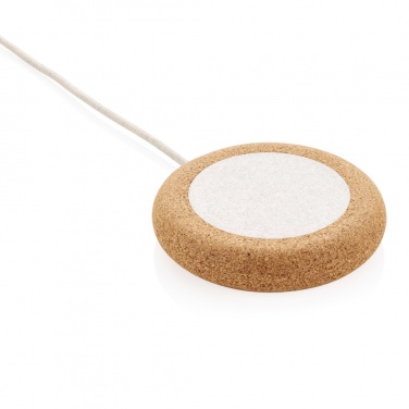 Logotrade promotional gift picture of: Cork and Wheat 5W wireless charger