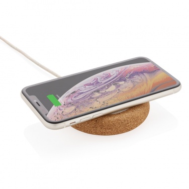 Logo trade promotional products picture of: Cork and Wheat 5W wireless charger
