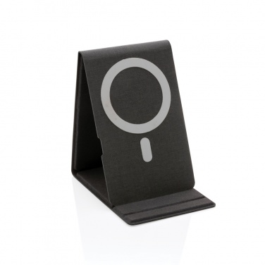 Logo trade corporate gifts image of: Artic Magnetic 10W wireless charging phone stand