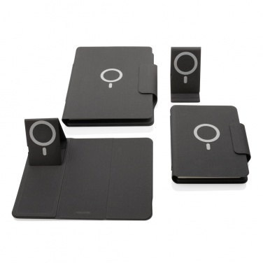 Logo trade corporate gifts picture of: Artic Magnetic 10W wireless charging phonestand