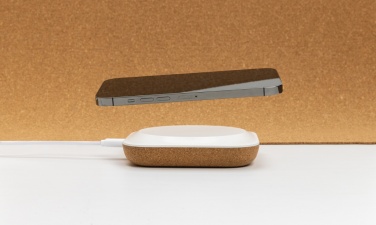 Logotrade promotional item picture of: Oregon RCS recycled plastic and cork 10W wireless