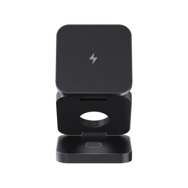 Logotrade promotional giveaways photo of: Terra RCS recycled aluminum foldable 3 in 1 15W charger