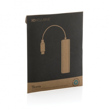 Logotrade promotional product image of: Terra RCS recycled aluminum hub with HDMI input