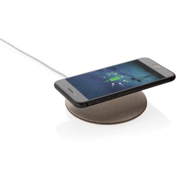 Logotrade advertising products photo of: 5W Wheat straw wireless charger