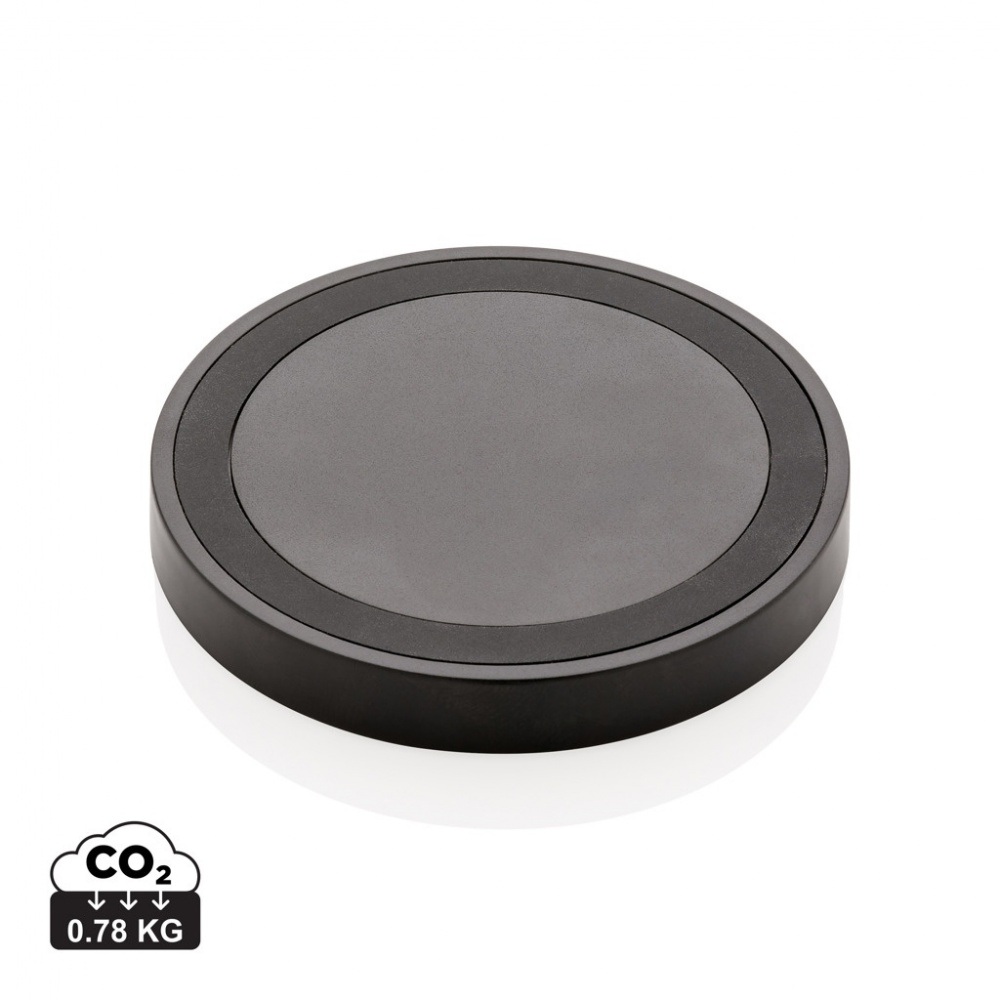 Logo trade promotional giveaways image of: 5W wireless charging pad round