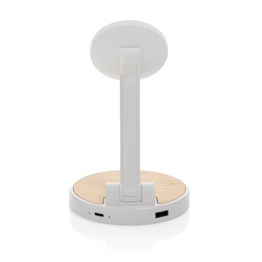 Logo trade corporate gifts image of: Ontario RCS rplastic 15W magnetic charging 2 in 1 stand