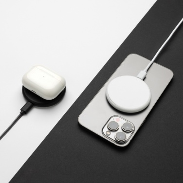 Logo trade corporate gift photo of: Magnapad 15W RCS rplastic magnetic 3 in 1 charging pad