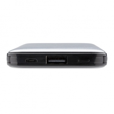 Logo trade promotional gift photo of: 5.000 mAh Pocket Powerbank with integrated cables