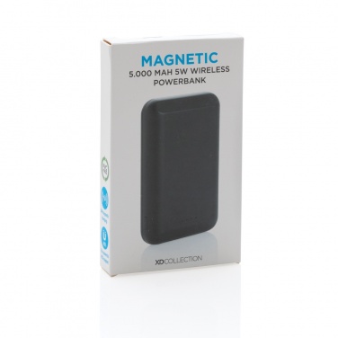 Logotrade corporate gift image of: Magnetic 5.000 mAh 5W wireless powerbank