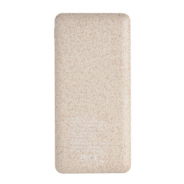 Logotrade business gifts photo of: 10.000 mah wheat straw powerbank