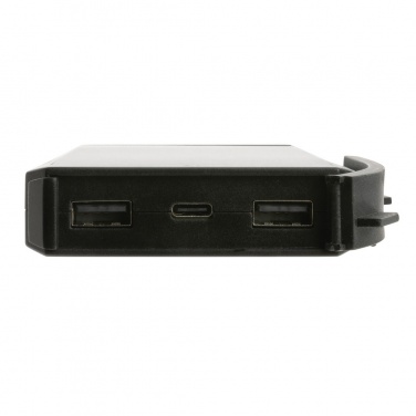 Logo trade advertising product photo of: Skywave RCS recycled plastic solar powerbank 10000 mAh