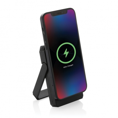 Logotrade promotional gift image of: Skywave RCS rplastic solar powerbank 5000 mAh 10W wireless