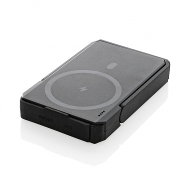 Logotrade promotional item picture of: Skywave RCS rplastic solar powerbank 5000 mAh 10W wireless