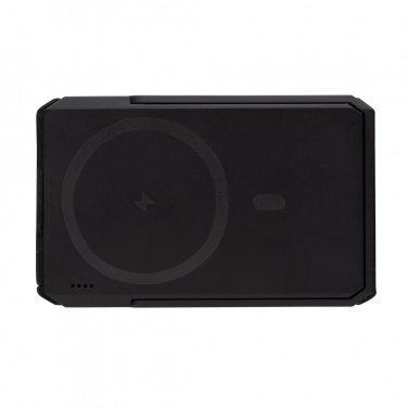 Logo trade promotional items picture of: Skywave RCS rplastic solar powerbank 5000 mAh 10W wireless