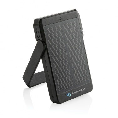 Logo trade promotional items picture of: Skywave RCS rplastic solar powerbank 5000 mAh 10W wireless