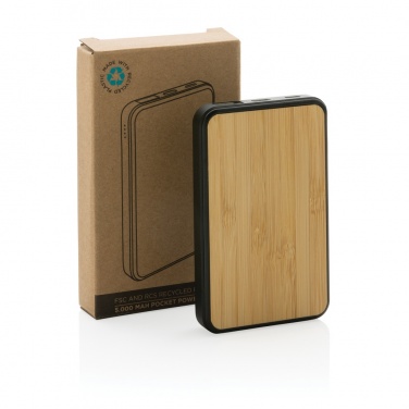 Logotrade promotional products photo of: RCS recycled plastic 5.000 mAh Powerbank