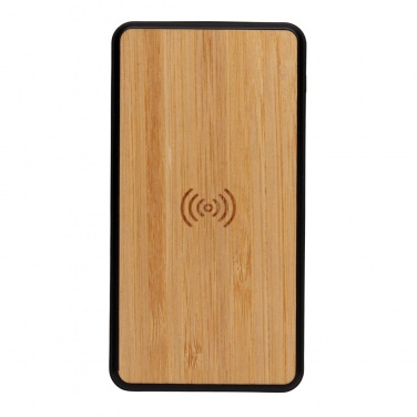 Logo trade business gift photo of: RCS recycled plastic 8000 mAh Wireless Powerbank