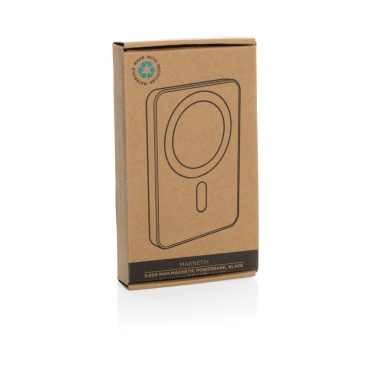 Logotrade promotional items photo of: Magnetix RCS recycled plastic 5000 mah magnetic powerbank