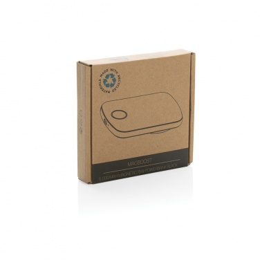 Logo trade promotional products image of: MagBoost RCS recycled plastic 5000 mah magnetic powerbank
