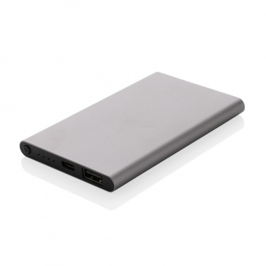 Logotrade promotional merchandise picture of: RCS recycled plastic/aluminum 4000 mah powerbank with type C