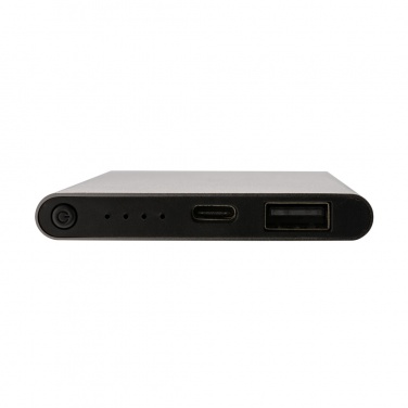 Logotrade business gift image of: RCS recycled plastic/aluminum 4000 mah powerbank with type C