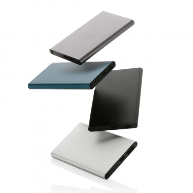 Logotrade promotional product picture of: RCS recycled plastic/aluminum 4000 mah powerbank with type C