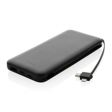 Logotrade promotional gifts photo of: Lockhart RCS recycled plastic 10.000 with integrated cables