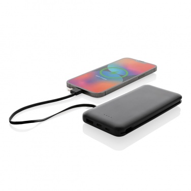 Logotrade promotional items photo of: Lockhart RCS recycled plastic 10.000 with integrated cables