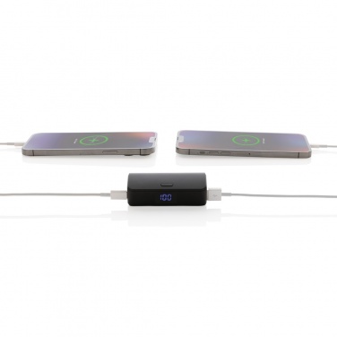 Logo trade promotional items image of: FlashCharge RCS rplastic 5000 mah fast charge powerbank