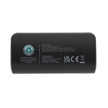 Logotrade promotional giveaway picture of: FlashCharge RCS rplastic 5000 mah fast charge powerbank