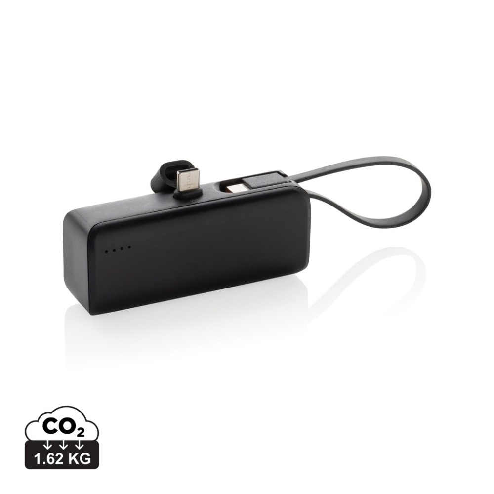 Logotrade promotional gift image of: Powerlink RCS rplastic 3000 mah powerbank USB C connector