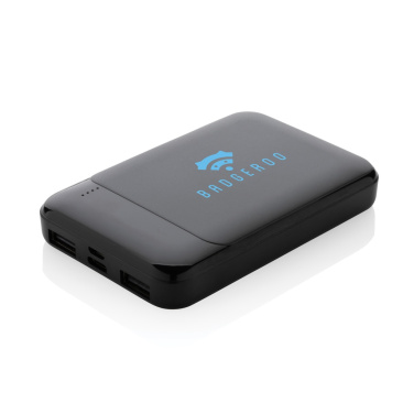 Logo trade promotional products image of: RCS recycled plastic 5.000 mAh powerbank