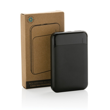 Logotrade business gift image of: RCS recycled plastic 5.000 mAh powerbank