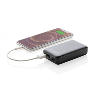 Logo trade advertising product photo of: RCS standard recycled plastic 10.000 mAh powerbank