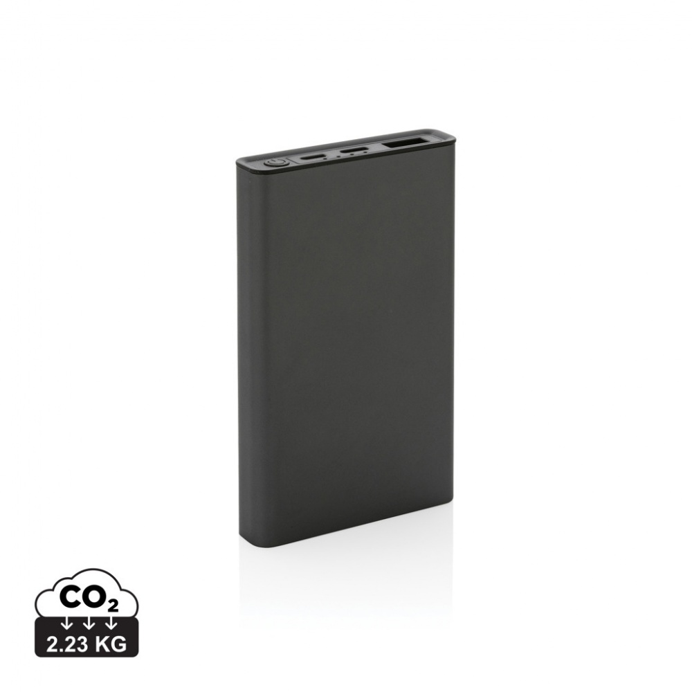 Logo trade promotional product photo of: Terra RCS recycled aluminium powerbank 5.000 mAh