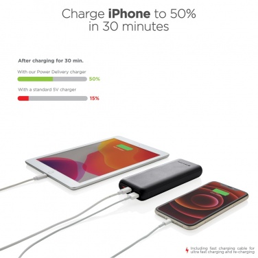 Logo trade promotional gifts picture of: Urban Vitamin Pasadena 20.000 mAh 18W PD powerbank