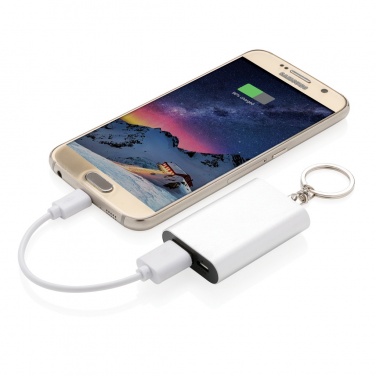 Logo trade advertising product photo of: 1.000 mAh keychain powerbank