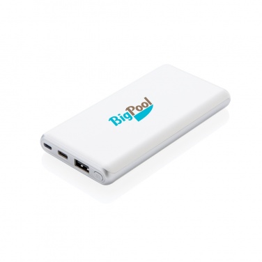 Logo trade business gift photo of: Ultra fast 10.000 mAh powerbank with PD