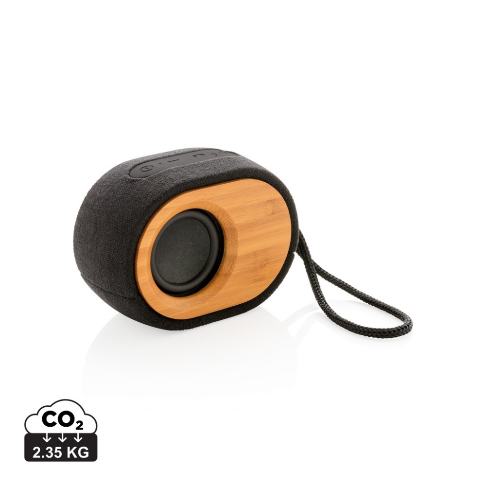 Logo trade promotional gift photo of: Bamboo X  speaker