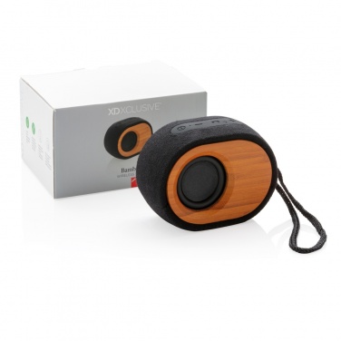 Logo trade promotional giveaways image of: Bamboo X  speaker
