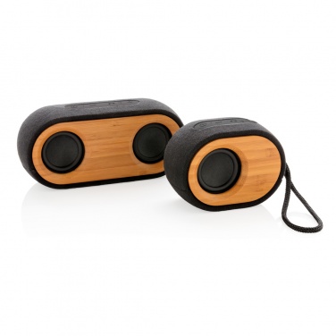 Logotrade promotional merchandise image of: Bamboo X double speaker