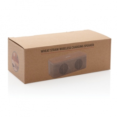 Logotrade promotional giveaway picture of: Wheatstraw wireless charging speaker