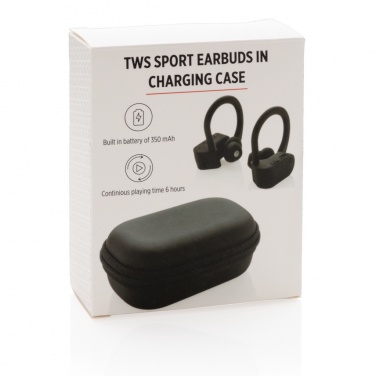 Logotrade promotional gift image of: TWS sport earbuds in charging case