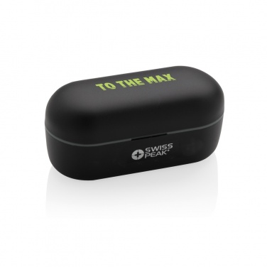 Logo trade promotional giveaways image of: Swiss peak TWS earbuds